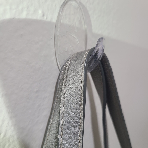 Coach Signature Peyton Heritage Canvas Leather Tote Bag (Light Denim & Silver) - Picture 12 of 16